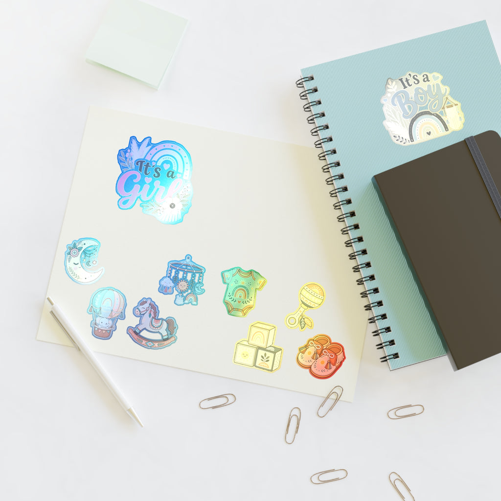 It's a Girl or Boy Boho Baby Shower Sticker Sheets