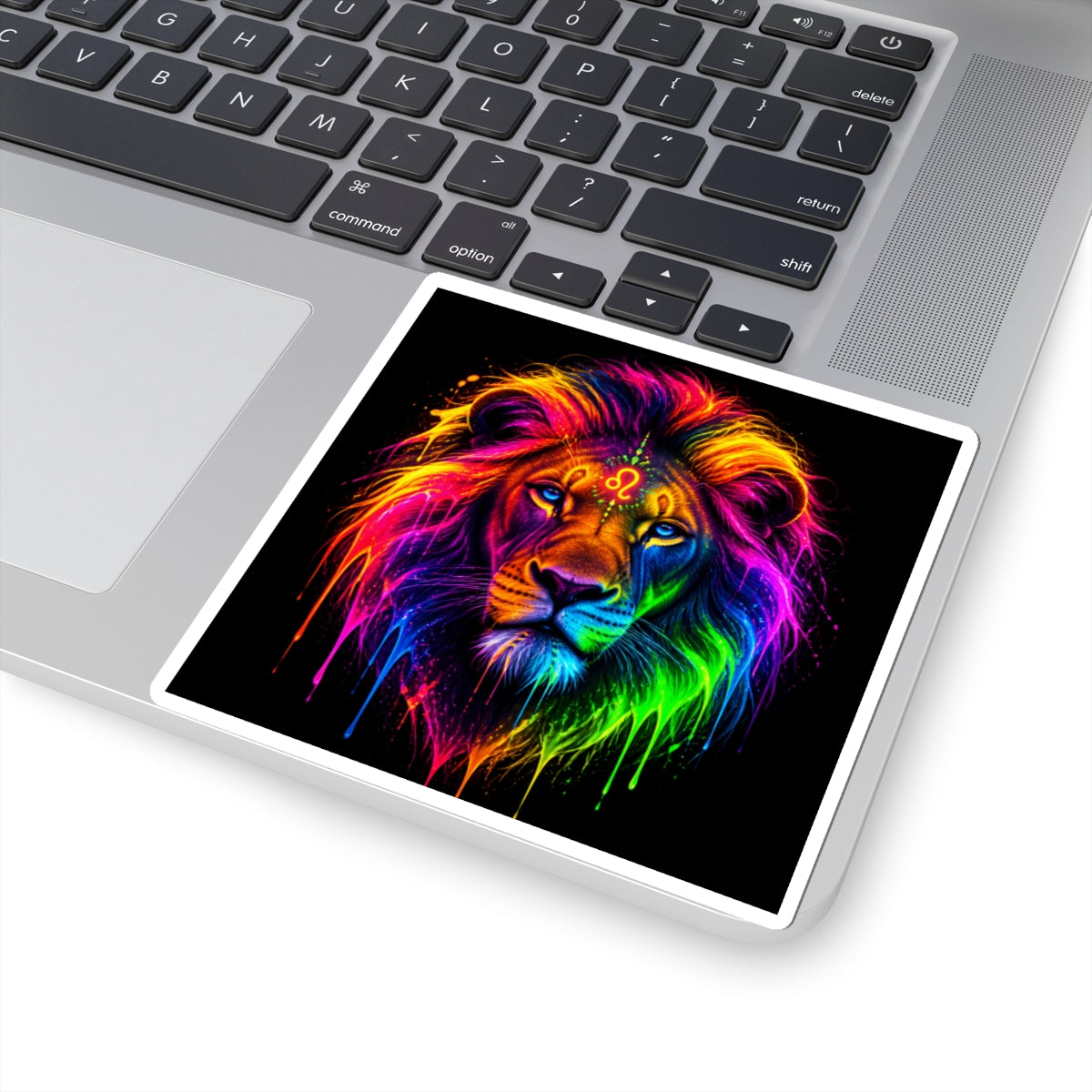 Rainbow Leo Lion Kiss-Cut Sticker