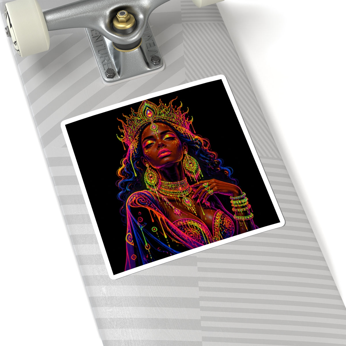 Majestic African Queen Art Kiss-Cut Sticker