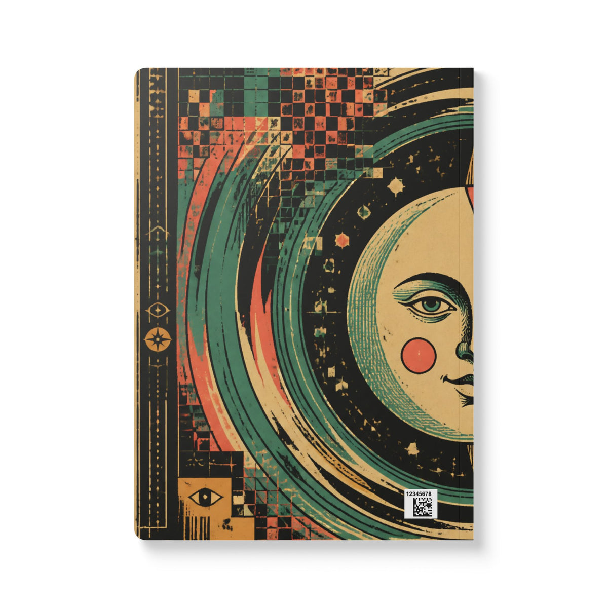 Ultra Static Dreams Tarot Softcover Journal — Retro Astrology Notebook