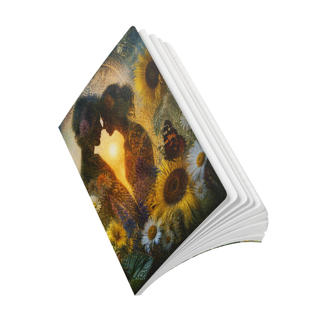 Sunflower Lovers Softcover Journal — Romantic Floral Notebook with Inside Prints