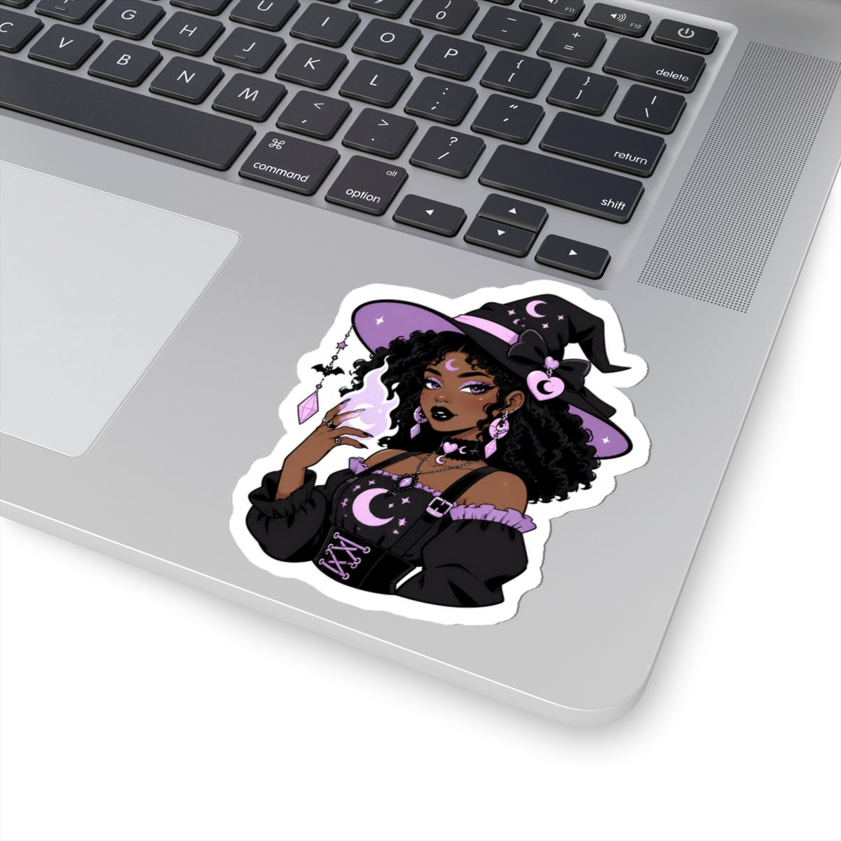 Black Witch Aesthetic Kiss-Cut Sticker