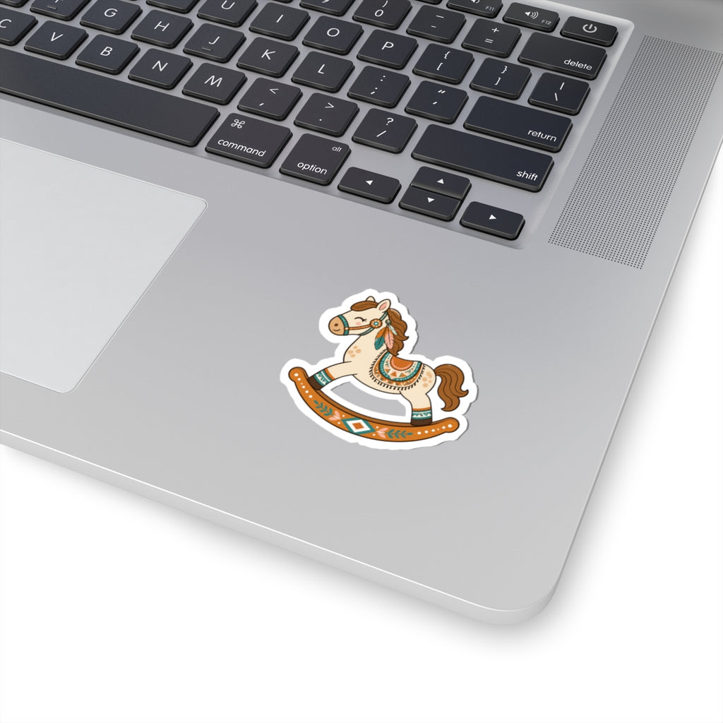 Boho Rocking Horse Kiss-Cut Sticker
