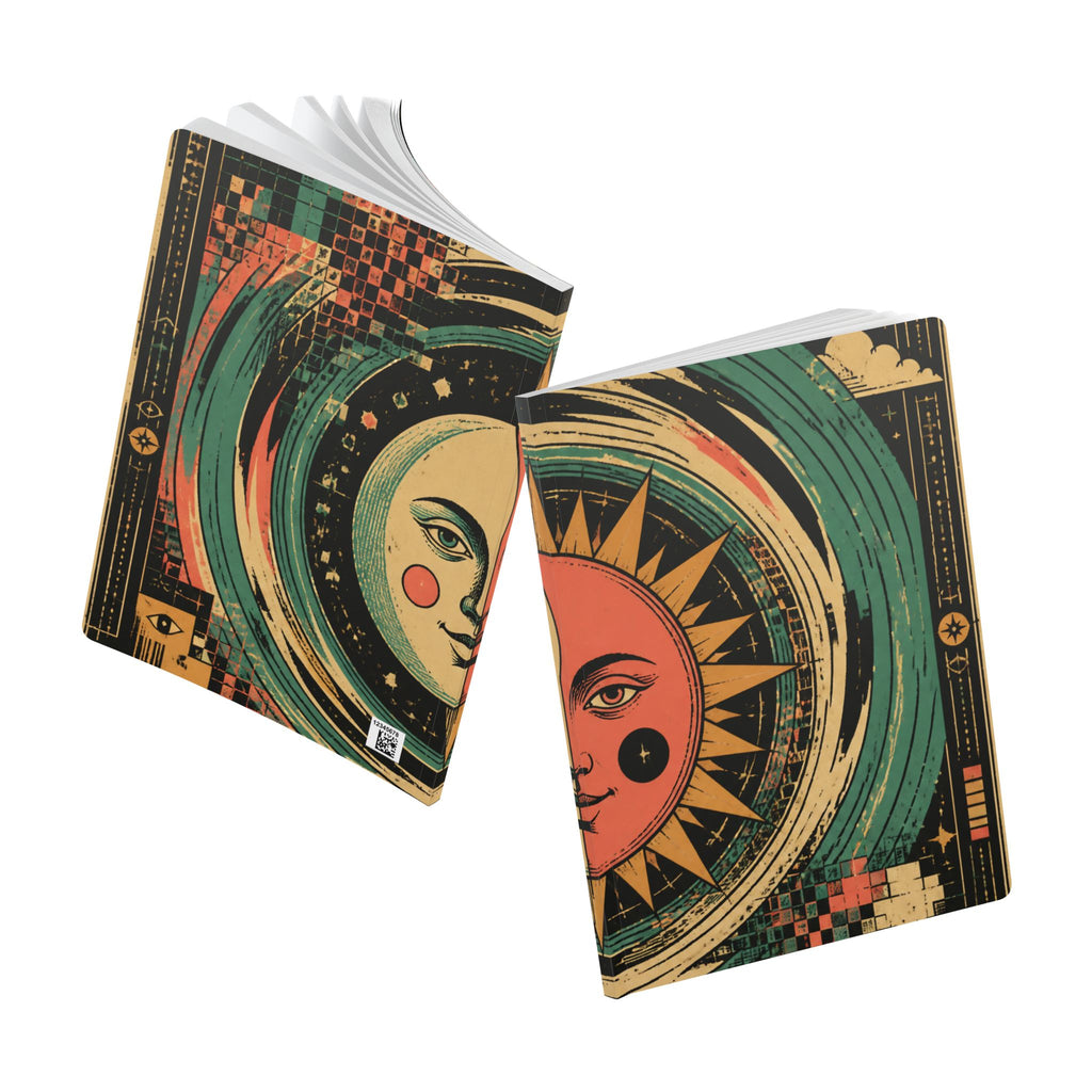 Ultra Static Dreams Tarot Softcover Journal — Retro Astrology Notebook