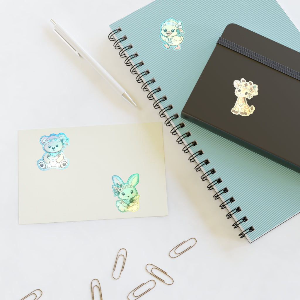 Cute Boho Animals Sticker Sheets