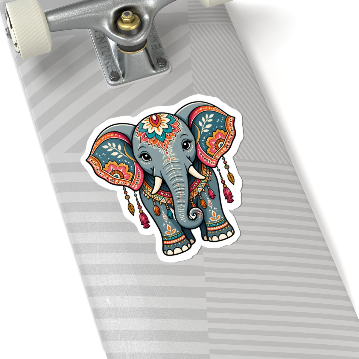 Decorative Elephant Kiss-Cut Sticker