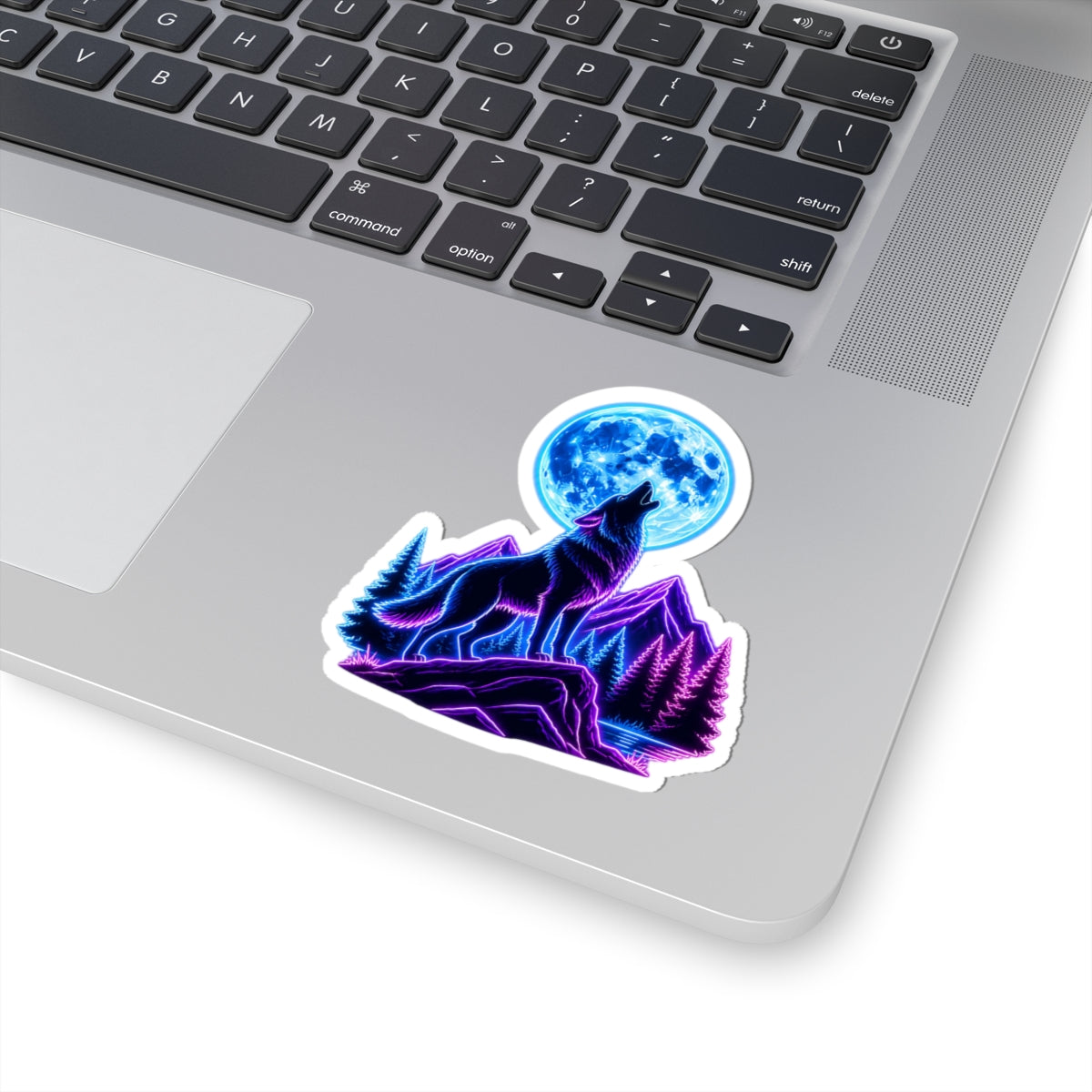 Howling Wolf Moon Kiss-Cut Sticker