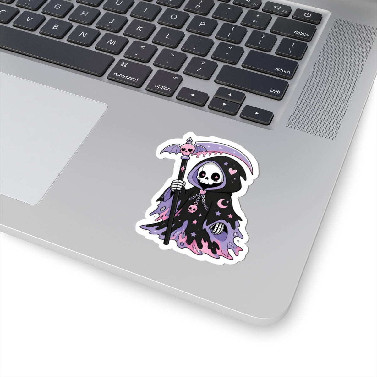 Pastel Gothic Grim Reaper Kiss-Cut Sticker