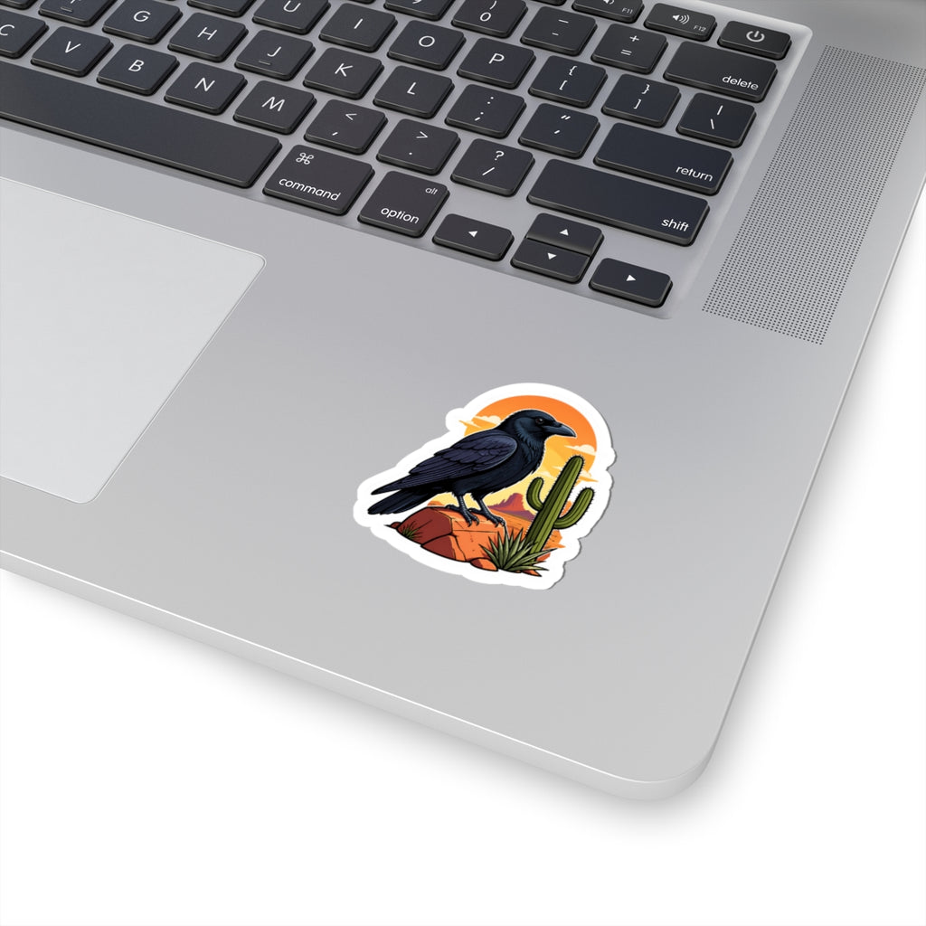 Desert Raven Kiss-Cut Sticker