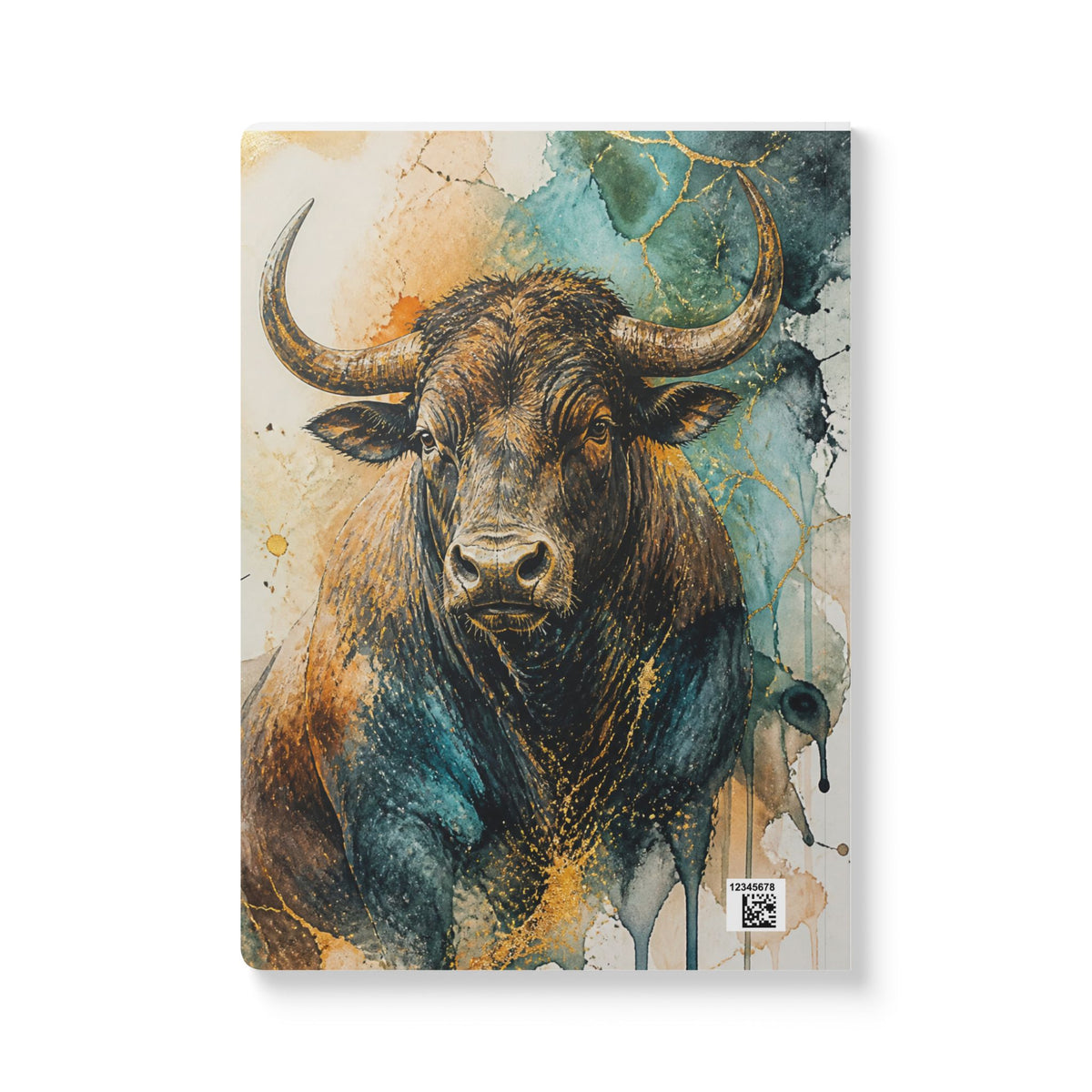Taurus Bull Softcover Journal — Zodiac Notebook with Inspirational Traits