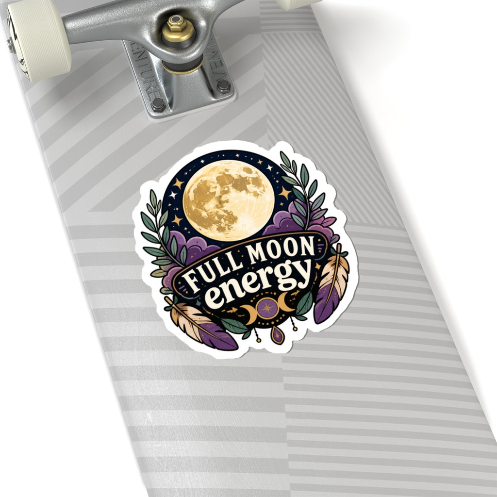 Full Moon Energy Kiss-Cut Sticker