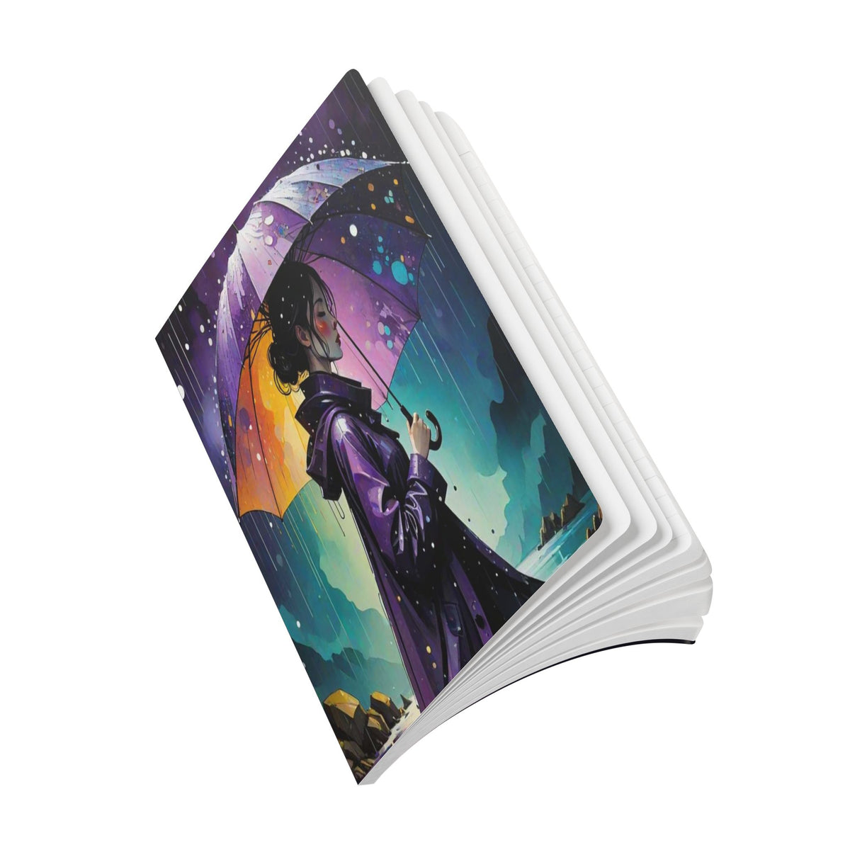 Rainy Day Softcover Journal (with Inside Prints)