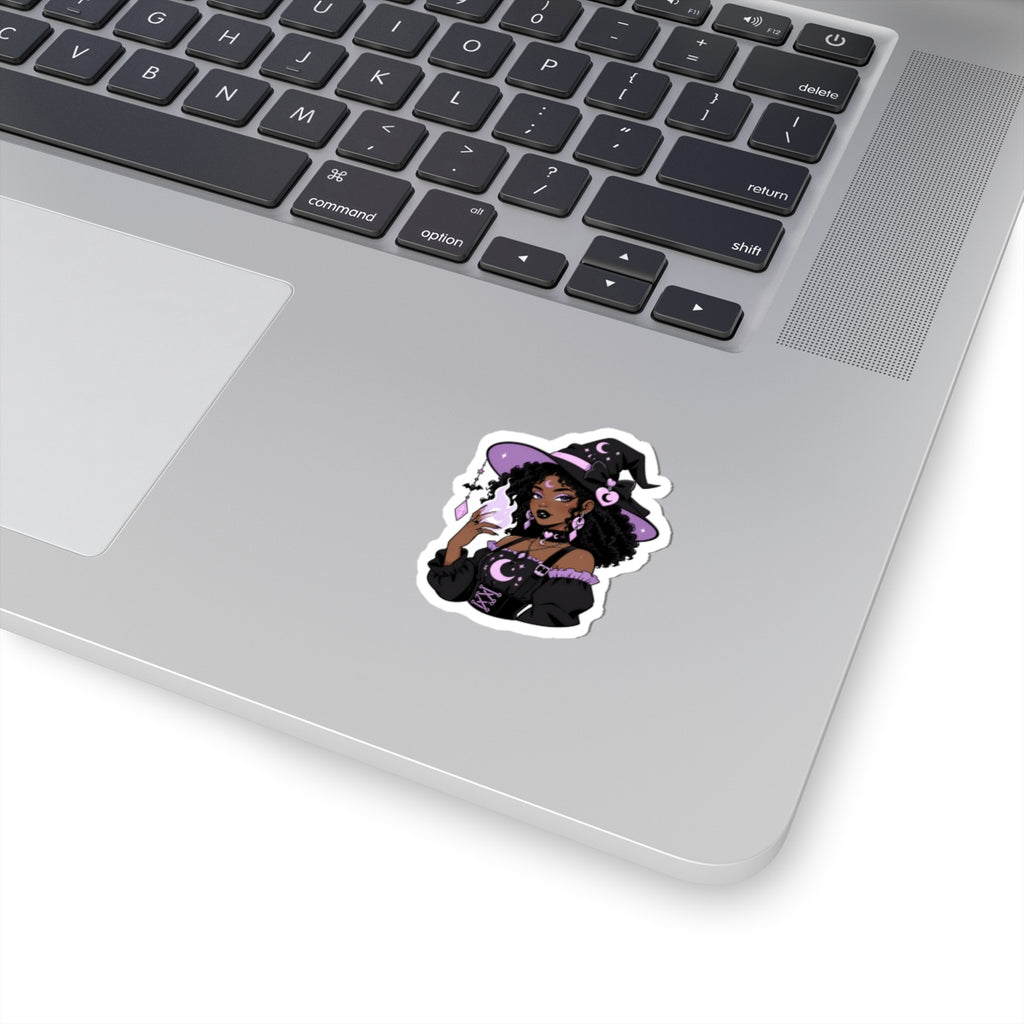 Black Witch Aesthetic Kiss-Cut Sticker