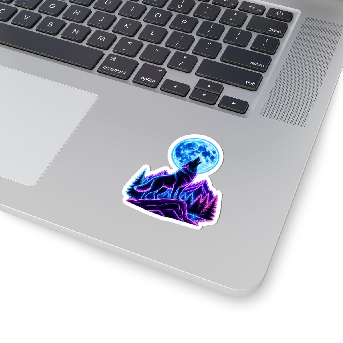 Howling Wolf Moon Kiss-Cut Sticker