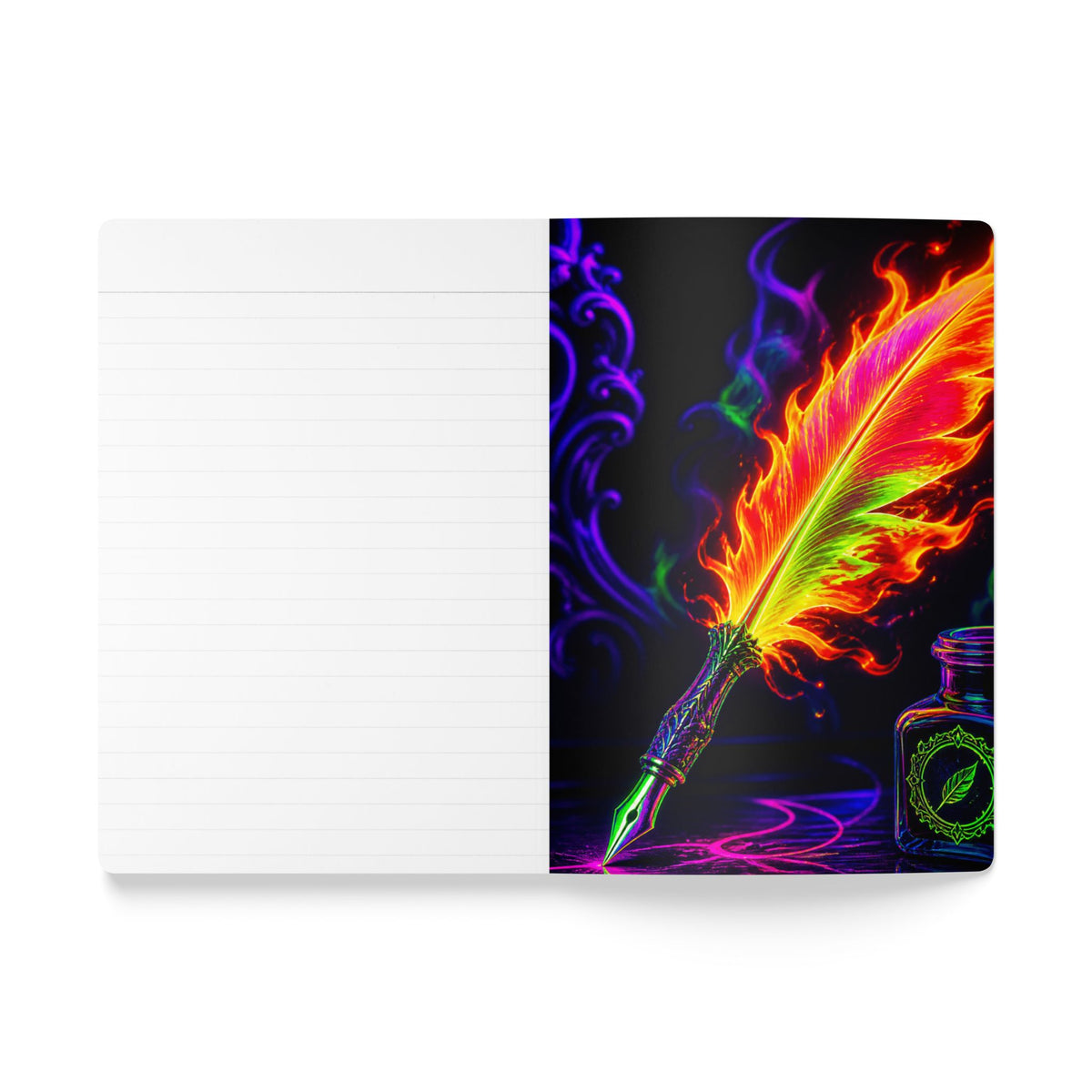 Journal — Neon Wizard Spellbook Softcover Journal