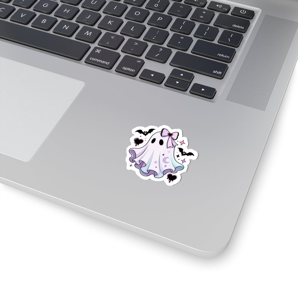 Cute Pastel Ghost Halloween Kiss-Cut Sticker