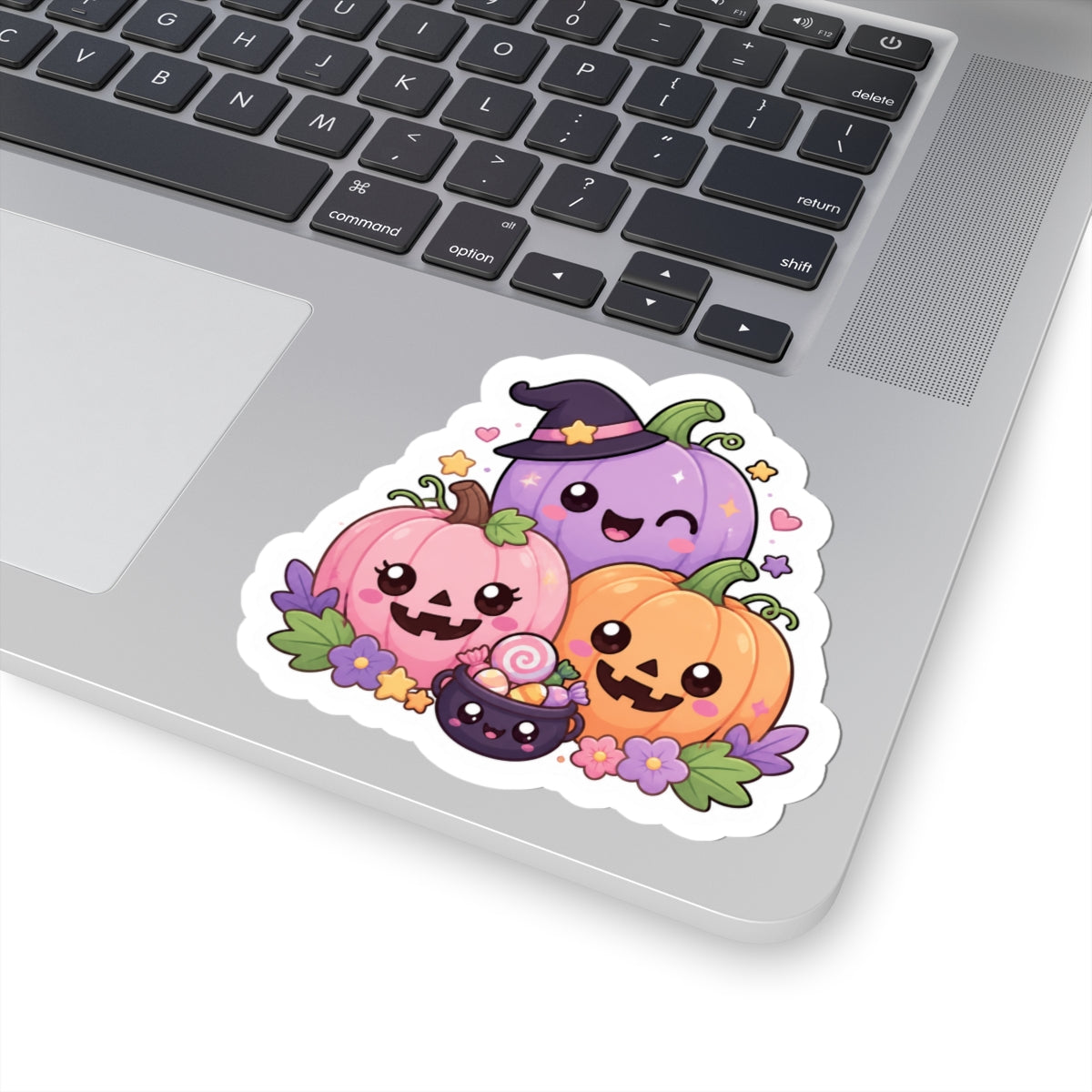 Cute Halloween Pumpkin Stickers — Kawaii Kiss-Cut Sticker Pack