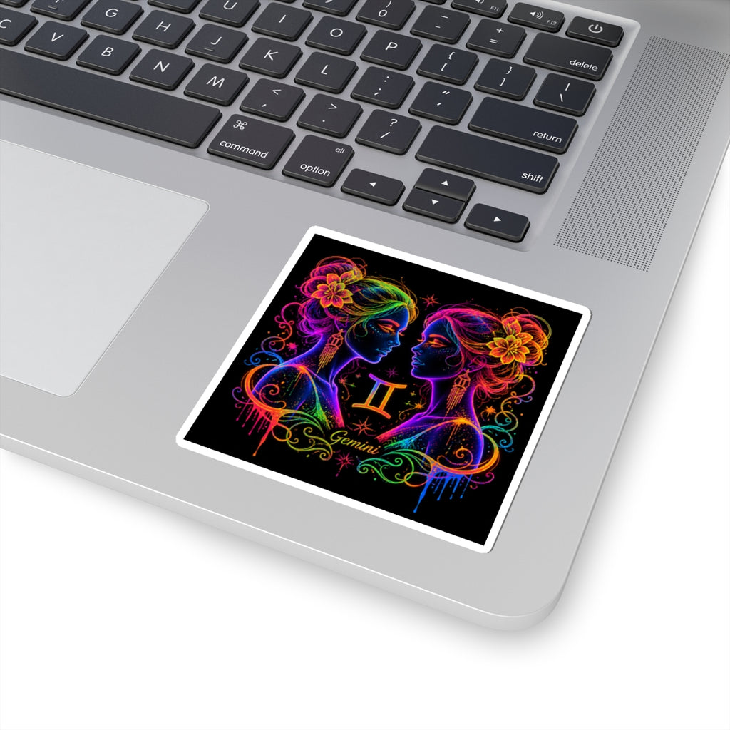 Gemini Zodiac Kiss-Cut Sticker