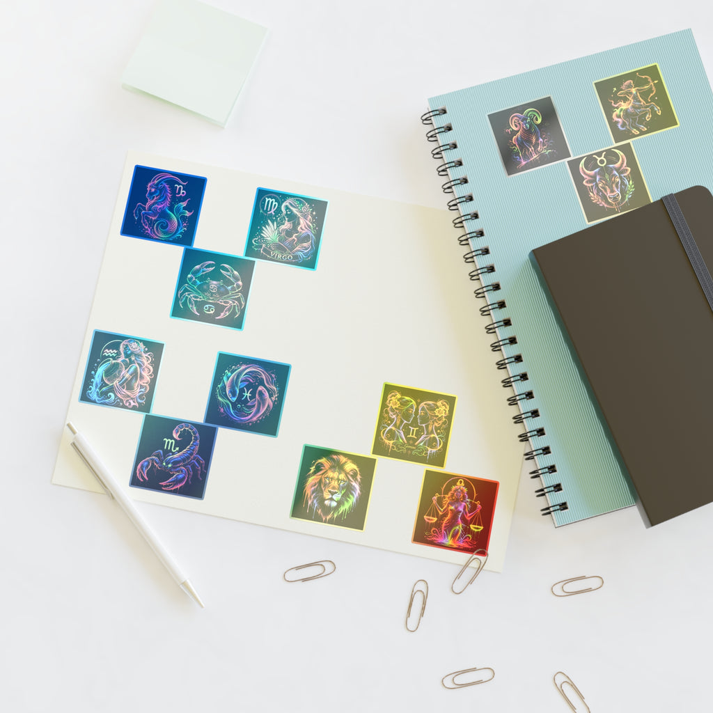Colorful Zodiac Signs Sticker Sheets