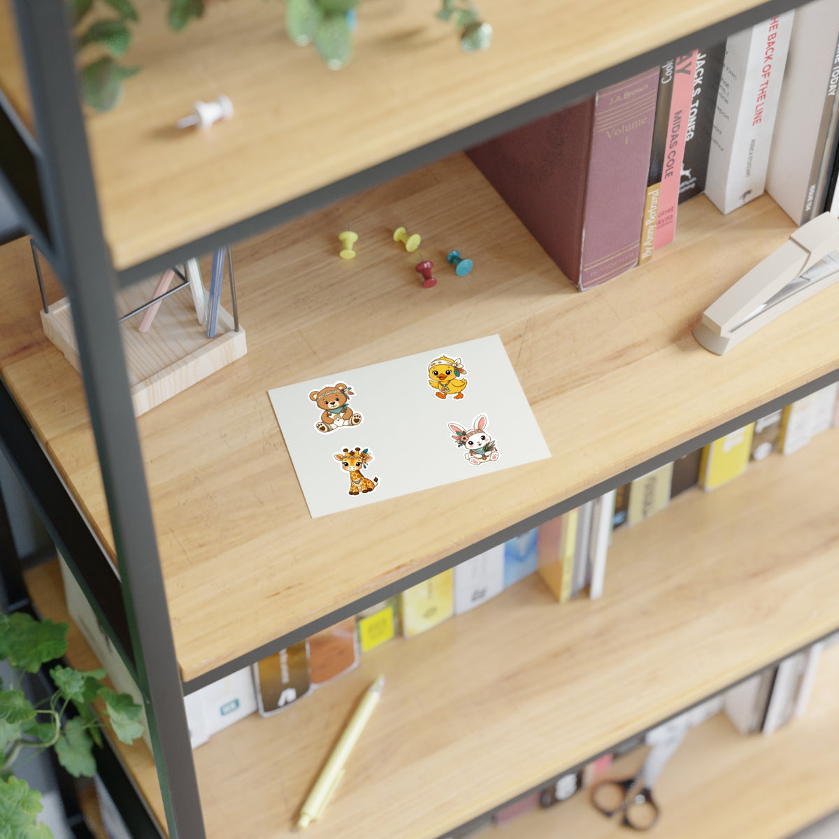 Cute Boho Animals Sticker Sheets