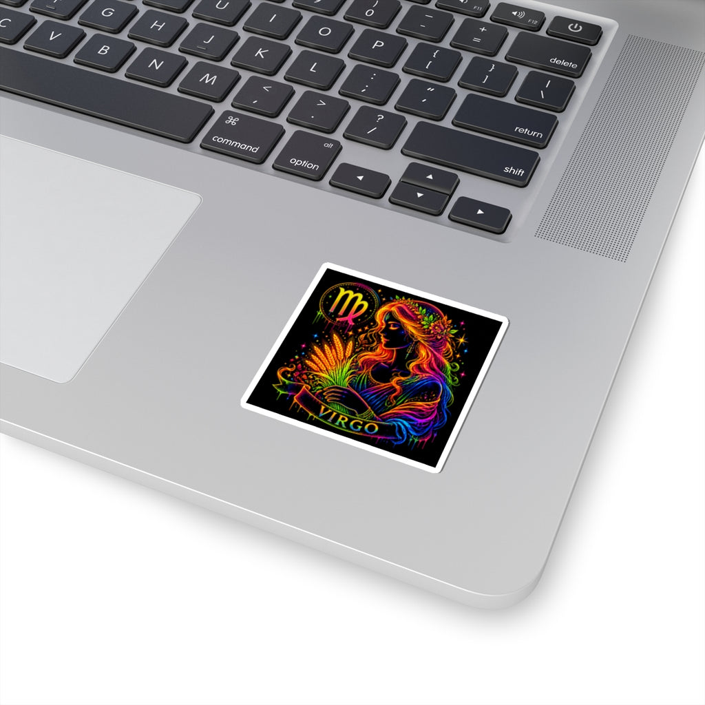 Virgo Zodiac Goddess Kiss-Cut Sticker