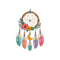 Colorful Boho Dreamcatcher Kiss-Cut Sticker
