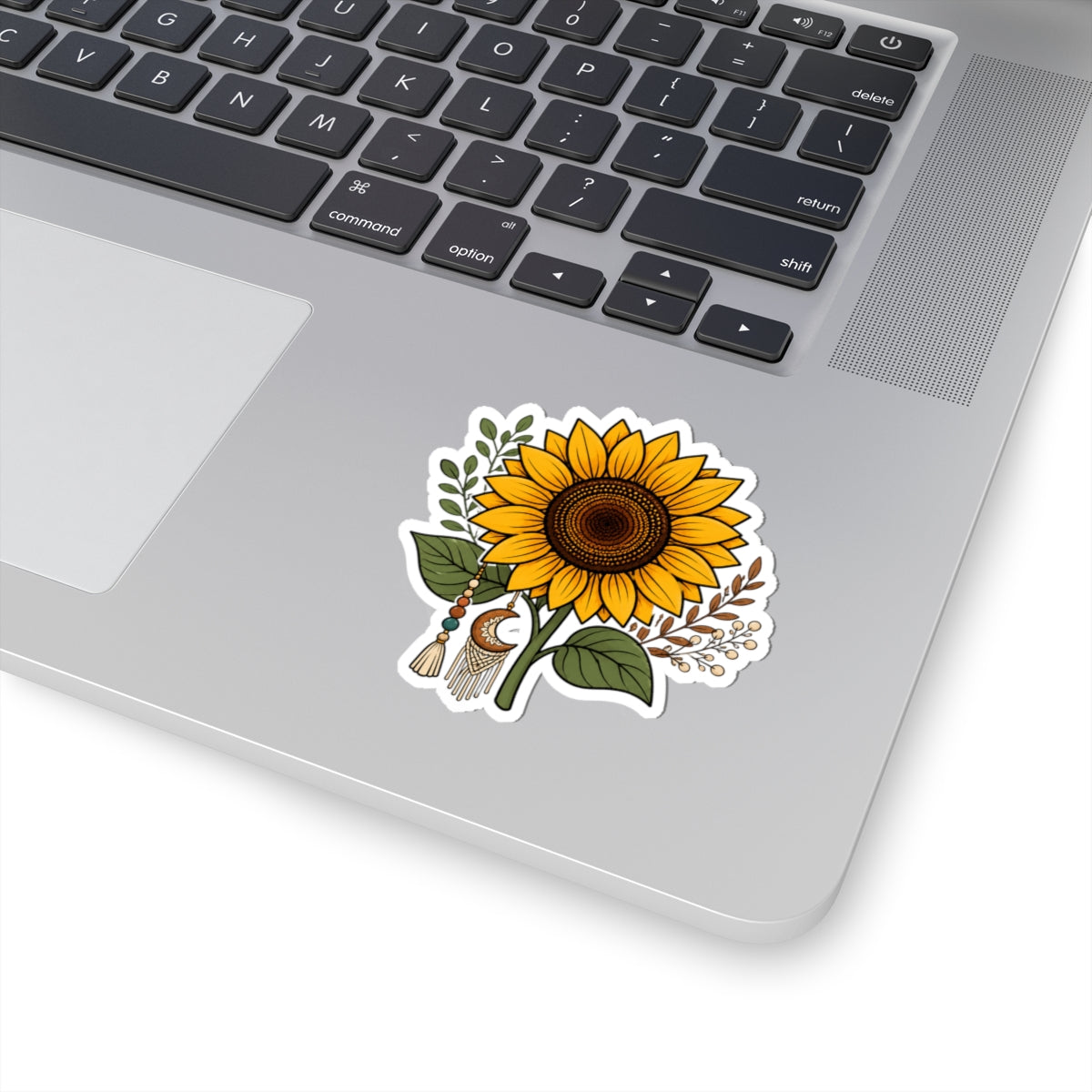Boho Sunflower Kiss-Cut Sticker