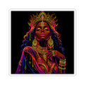 Majestic African Queen Art Kiss-Cut Sticker