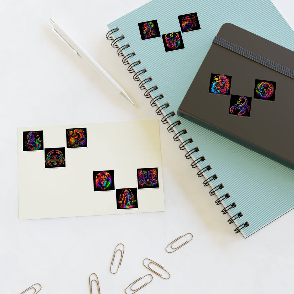 Colorful Zodiac Signs Sticker Sheets