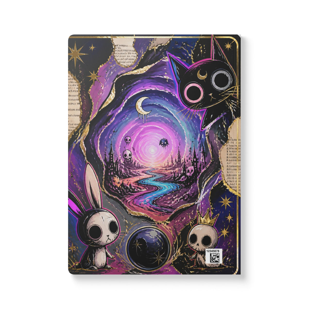 Neon Labyrinth Tarot Softcover Journal (with Inside Prints)