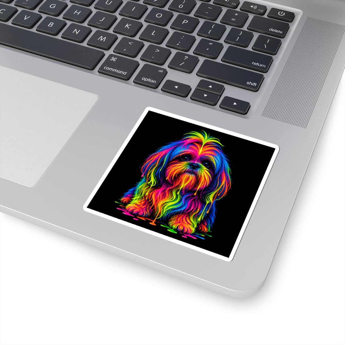 Rainbow Shih Tzu Kiss-Cut Sticker