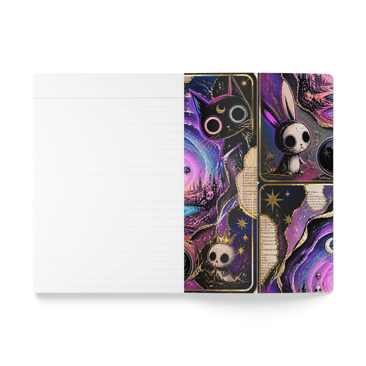 Neon Labyrinth Tarot Softcover Journal (with Inside Prints)