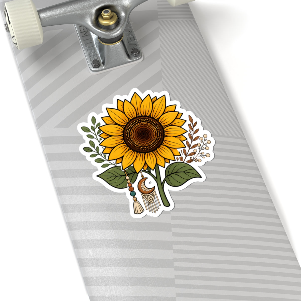 Boho Sunflower Kiss-Cut Sticker