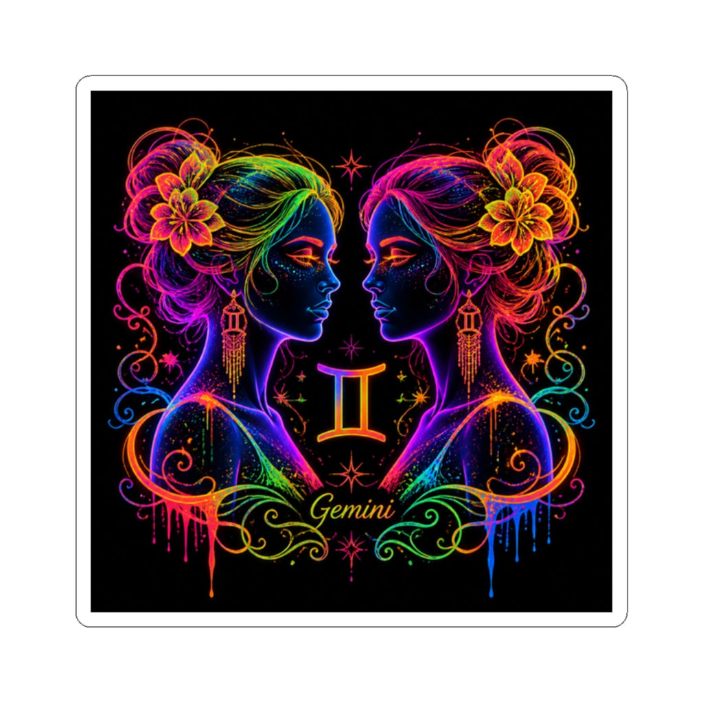 Gemini Zodiac Kiss-Cut Sticker
