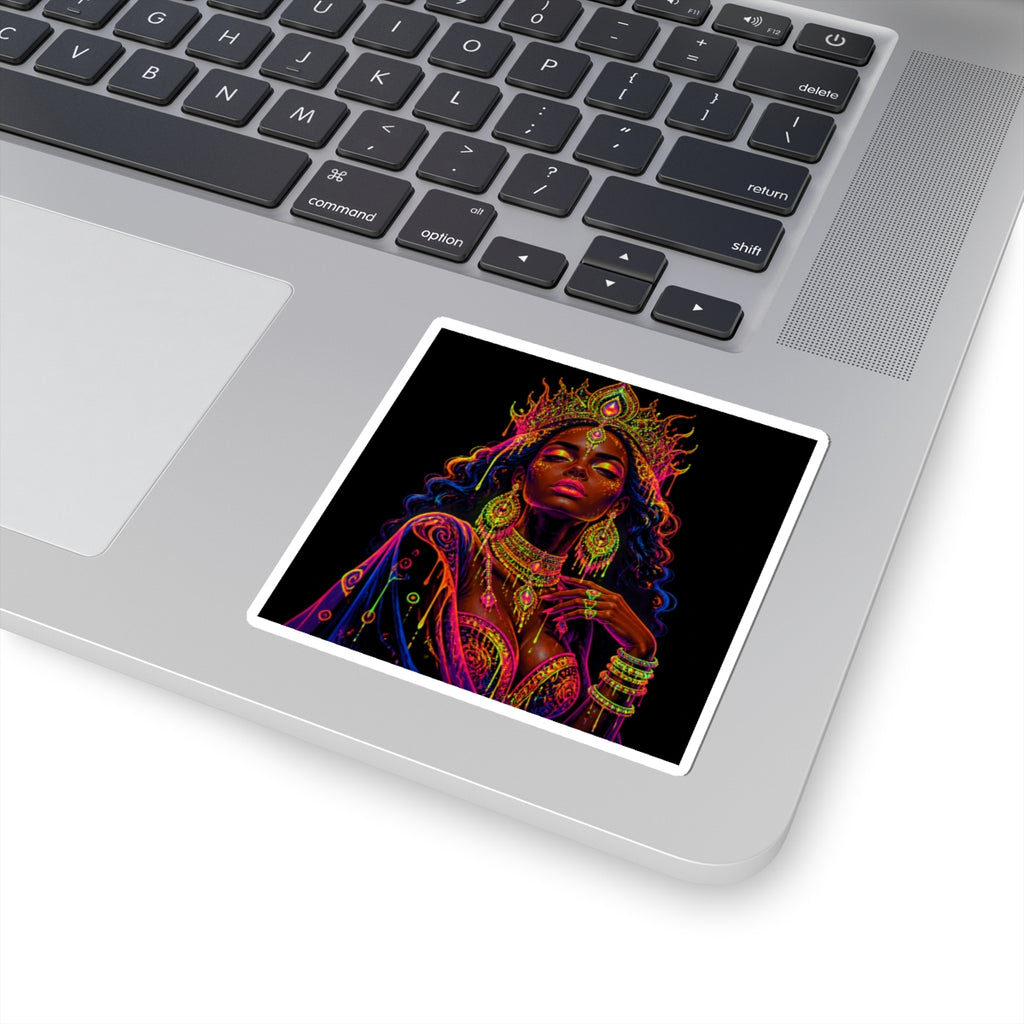 Majestic African Queen Art Kiss-Cut Sticker
