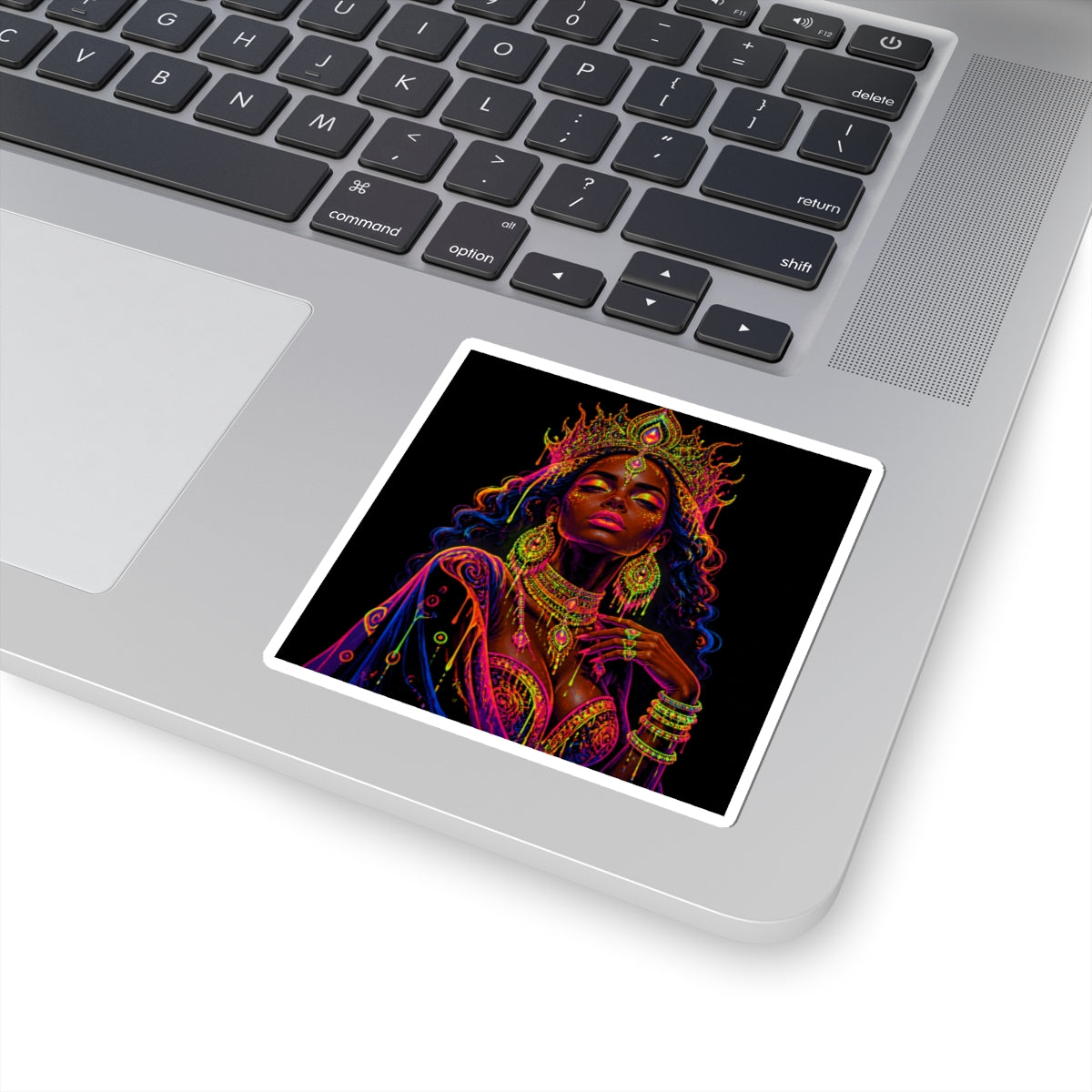 Majestic African Queen Art Kiss-Cut Sticker