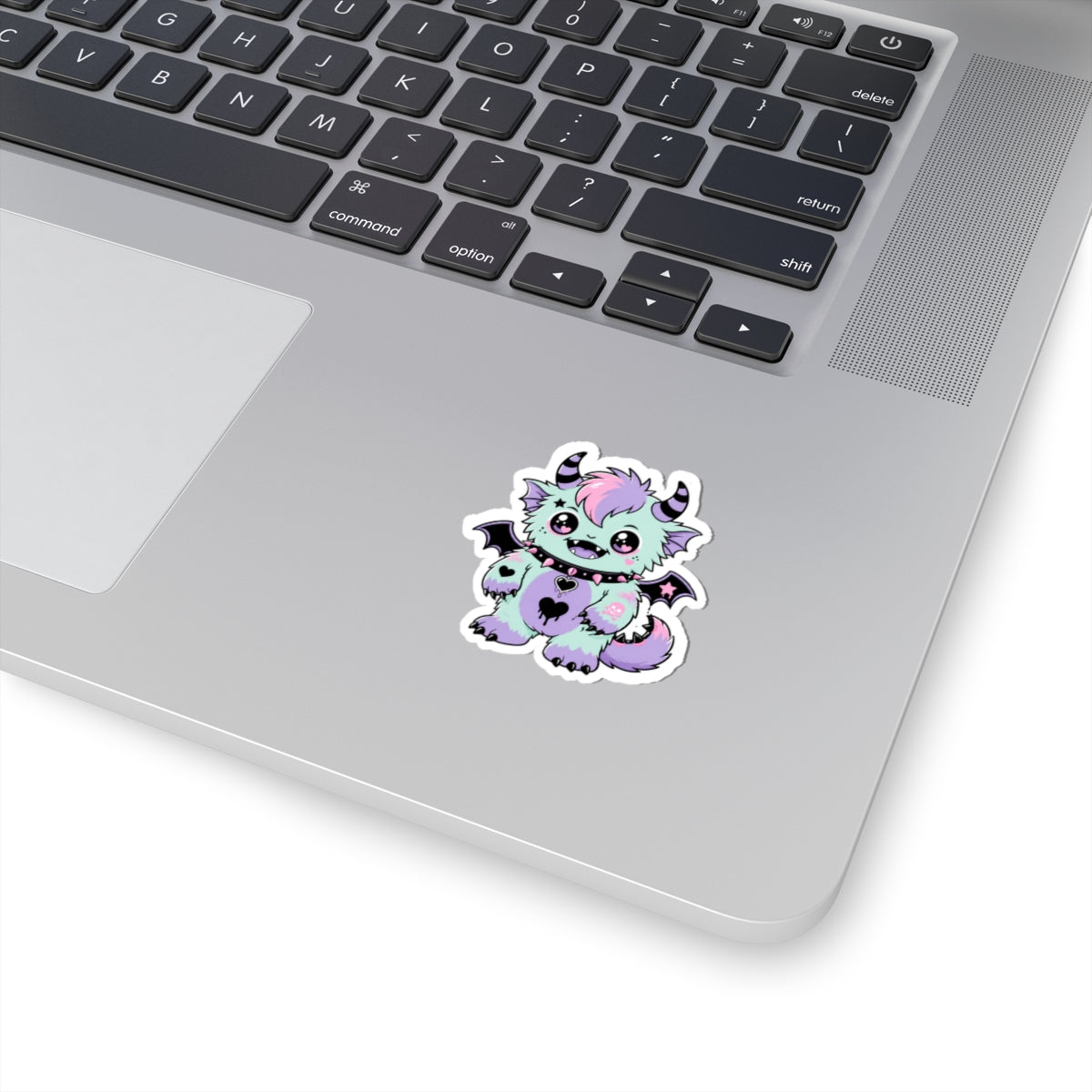 Cute Pastel Goth Monster Kiss-Cut Sticker