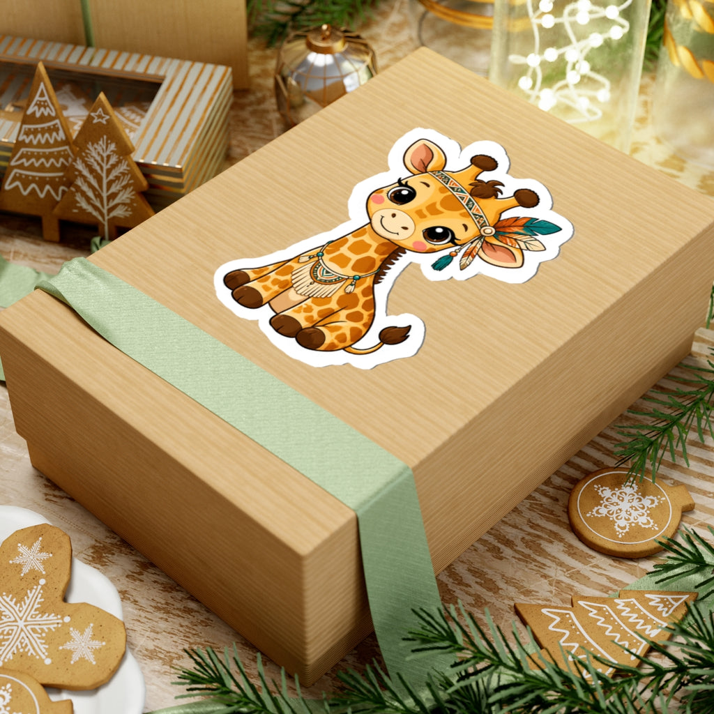 Cute Giraffe Kiss-Cut Sticker