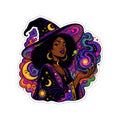 Mystic Witch Sticker — Afro Magic Kiss-Cut Vinyl Sticker