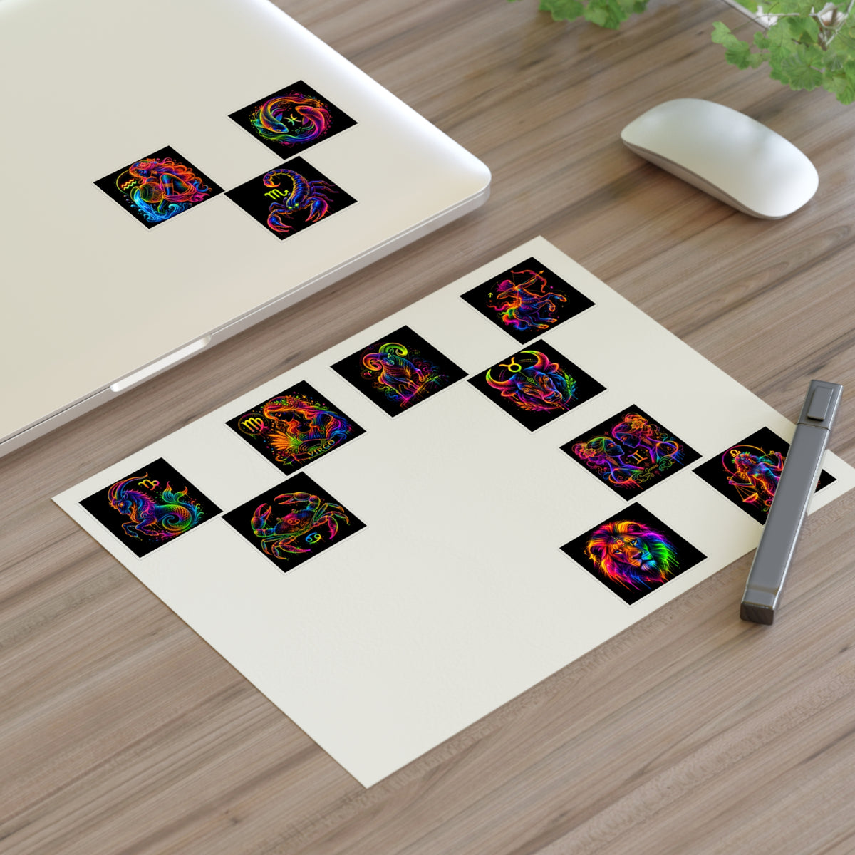 Colorful Zodiac Signs Sticker Sheets