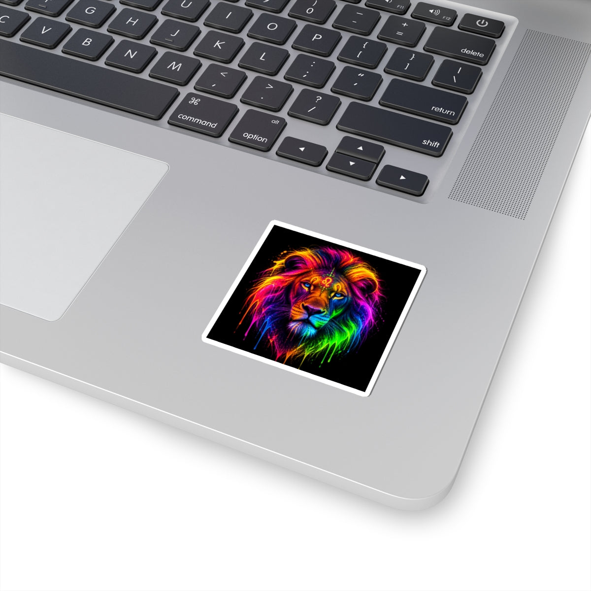 Rainbow Leo Lion Kiss-Cut Sticker