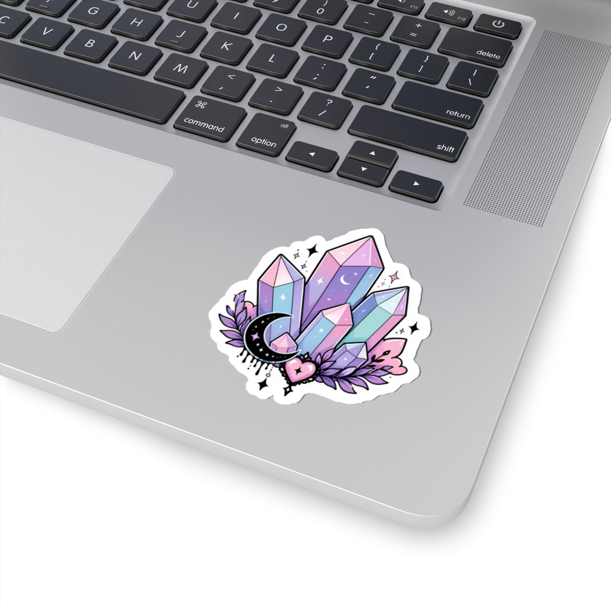 Mystical Crystal Moon Kiss-Cut Sticker