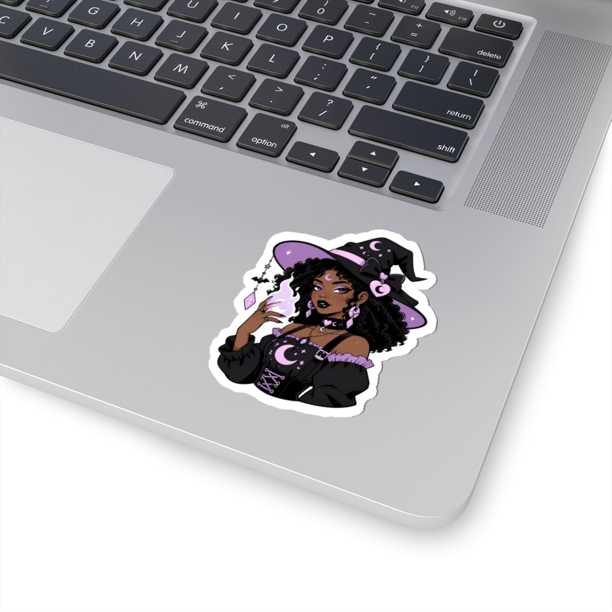 Black Witch Aesthetic Kiss-Cut Sticker