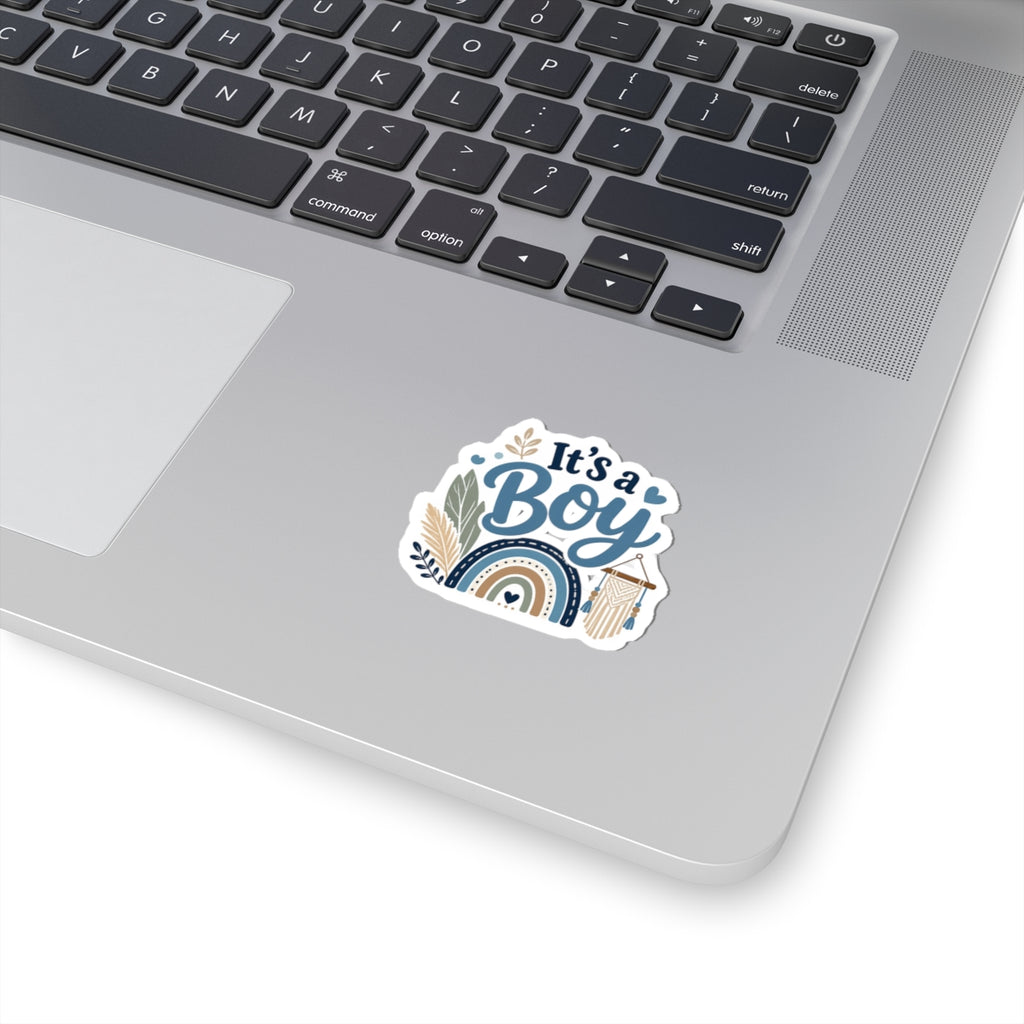 It’s a Boy Boho Baby Shower Kiss-Cut Sticker