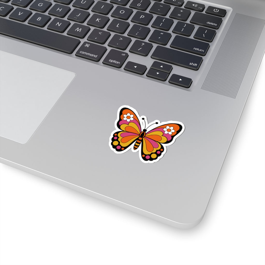 Colorful Butterfly Kiss-Cut Sticker