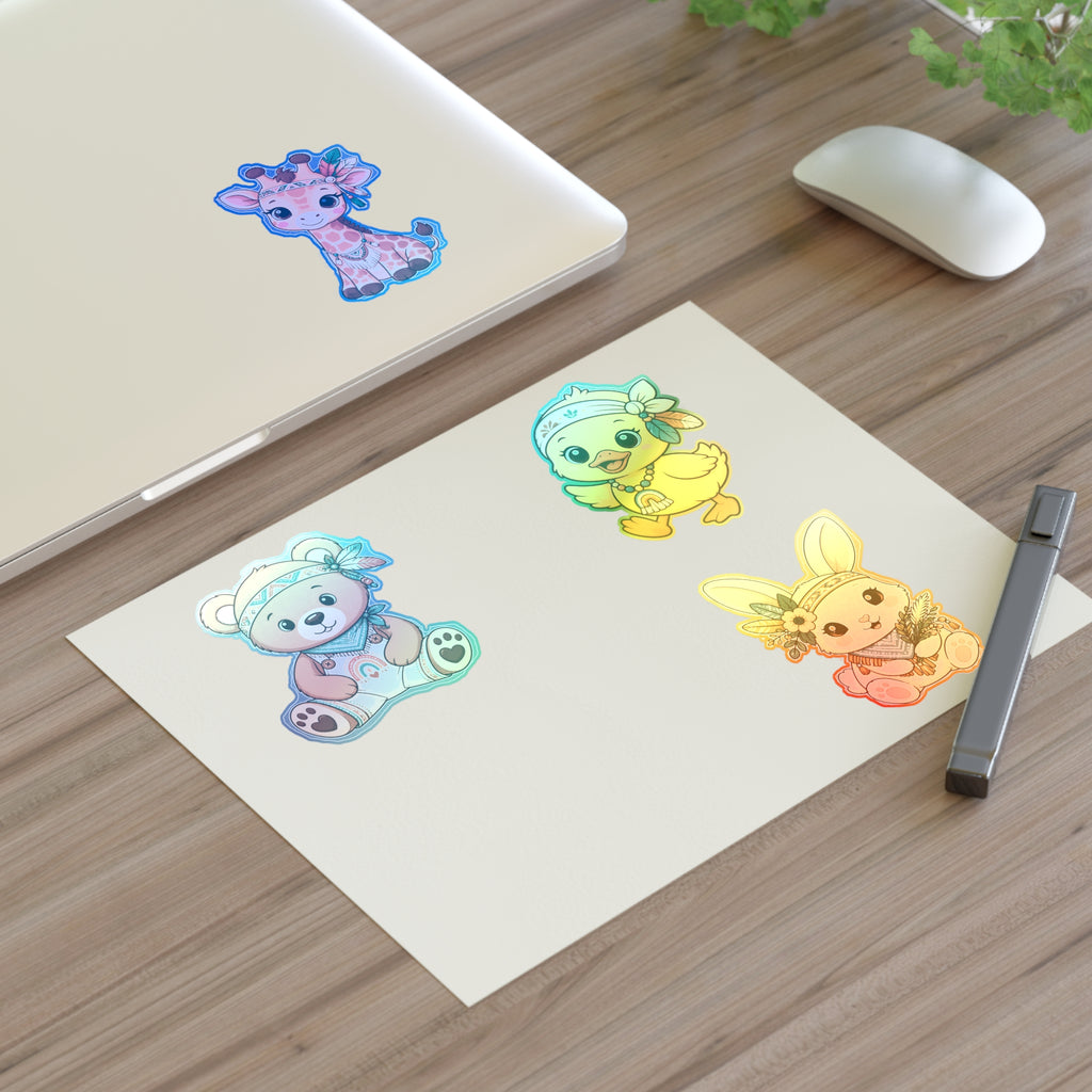 Cute Boho Animals Sticker Sheets
