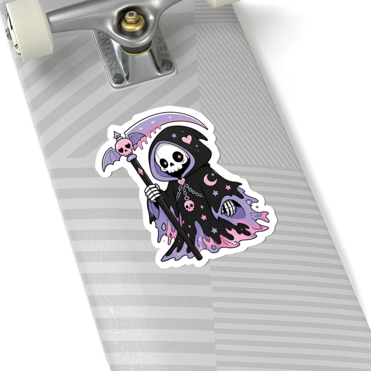 Pastel Gothic Grim Reaper Kiss-Cut Sticker