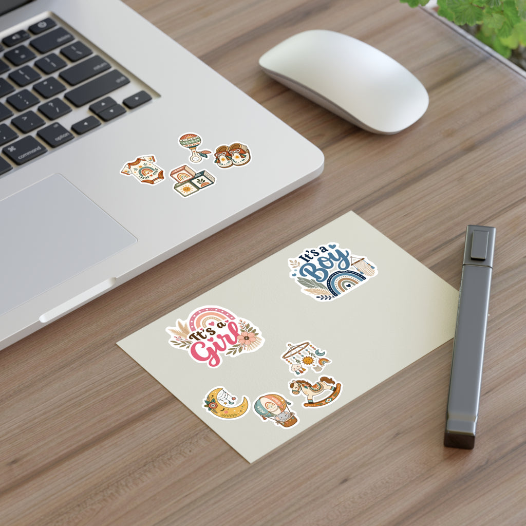 It's a Girl or Boy Boho Baby Shower Sticker Sheets