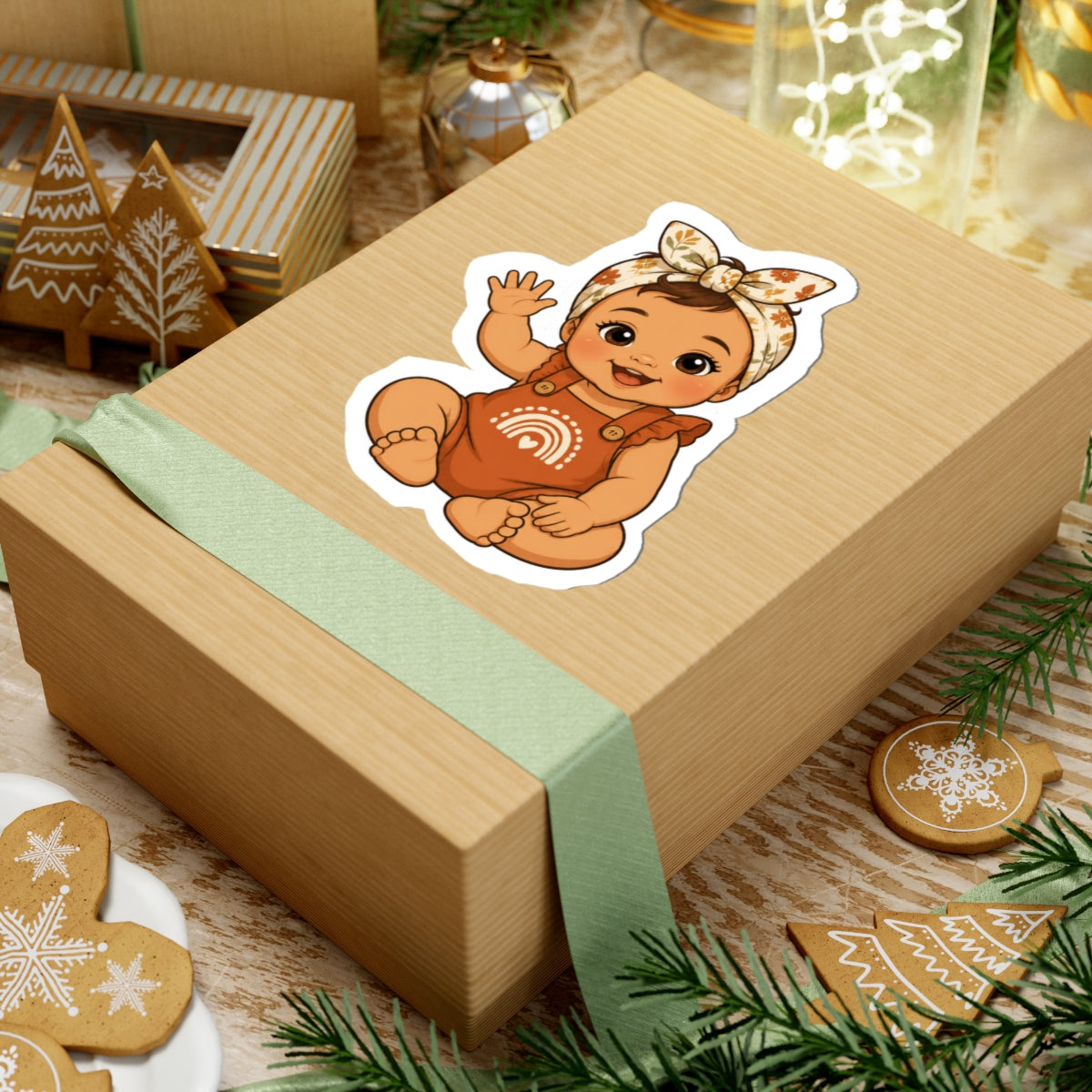 Cute Boho Baby Girl Sticker