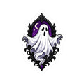 Gothic Ghost Kiss-Cut Sticker